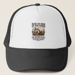 Gorra De Camionero Camiseta de Mecánico Diesel Equipo Pesado Jesús Fe