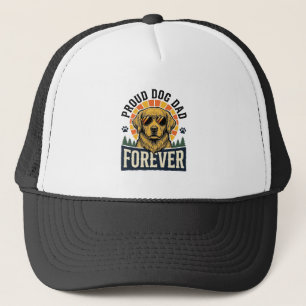 Gorra De Camionero Camiseta de Papá Perro Diseño Retro de Golden Retr