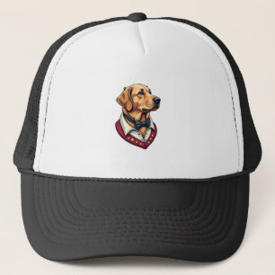 Gorra De Camionero Camiseta de perro patriótica vintage de Golden Ret