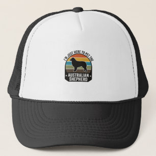 Gorra De Camionero Camiseta de perro vintage para amantes de Australi