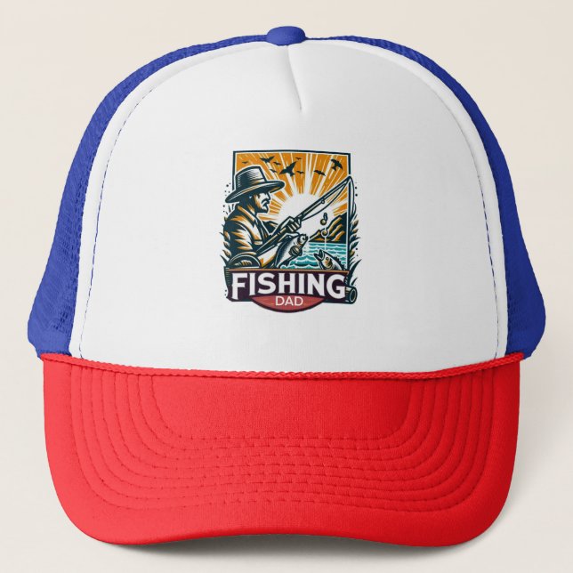 Gorra De Camionero Camiseta de pesca (Anverso)