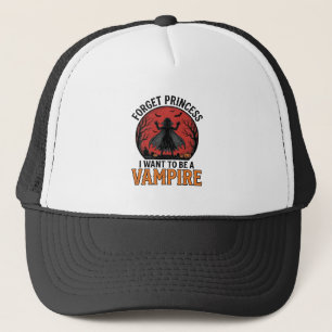 Gorra De Camionero Camiseta de Princesa Vampiro Espeluznante Retro Di