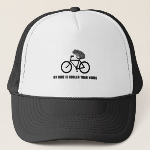 Gorra De Camionero Camiseta de rana divertida en bicicleta Animal d