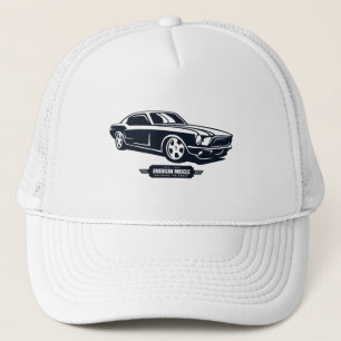Gorra De Camionero Camiseta de Silueta de Muscle Car Americano