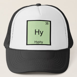 Gorra De Camionero Camiseta de símbolo de elemento de química diverti