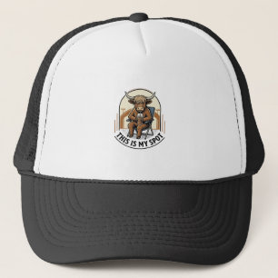 Gorra De Camionero Camiseta de vaca de béisbol con mascota de café he