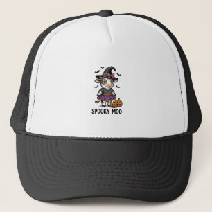 Gorra De Camionero Camiseta de Vaca de Halloween Arte de Grabado de T