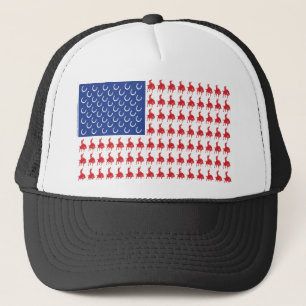 Gorra De Camionero Camiseta de vaquero con bandera