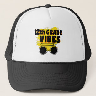 Gorra De Camionero Camiseta de Vibraciones de 12º Grado de vuelta al 