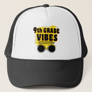 Gorra De Camionero Camiseta de Vibraciones de 9º Grado para Regreso a
