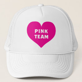 Gorra De Camionero Camiseta del equipo rosa de la guerra de colores