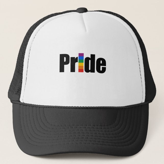 Gorra De Camionero Camiseta del orgullo gay (Anverso)