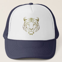Gorra De Camionero Camiseta del tigre facial