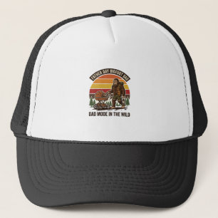 Gorra De Camionero Camiseta Día del Padre Bigfoot Papá Camping Leyend