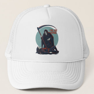 Gorra De Camionero Camiseta Divertida de la Parca – “Visitaré a Todos