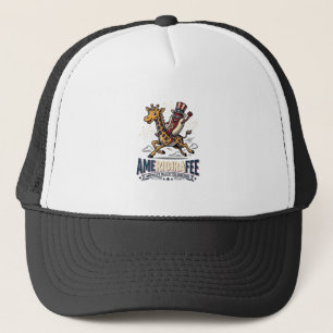 Gorra De Camionero Camiseta divertida de perro caliente patriótico Am