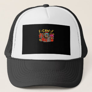 Gorra De Camionero Camiseta divertida de pollo F-Caw-F para hombres y