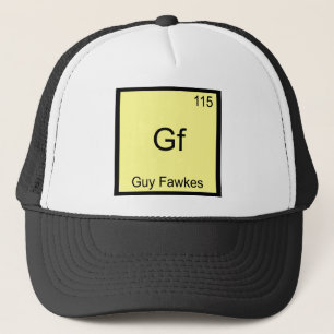 Gorra De Camionero Camiseta divertida del símbolo del elemento químic