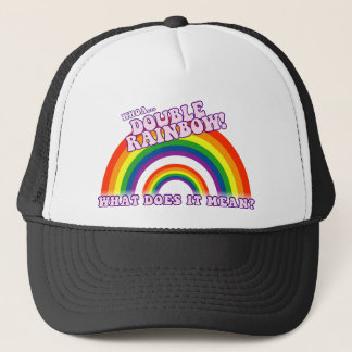Gorra De Camionero Camiseta doble del arco iris