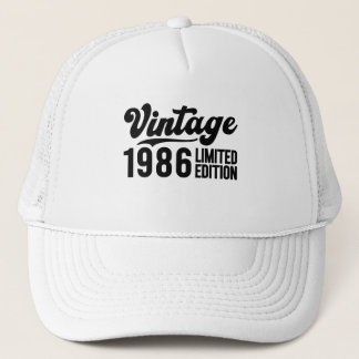 Gorra De Camionero Camiseta edición limitada Vintage 1986