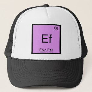 Gorra De Camionero Camiseta Ef - Símbolo de Elemento Químico Meme de