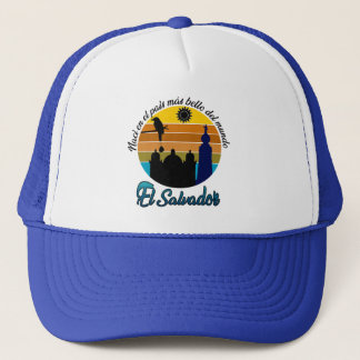 GORRA DE CAMIONERO CAMISETA ESTAMPADA EL PAIS MAS BELLO EL SALVADOR