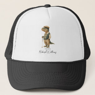 Gorra De Camionero Camiseta genial Tee-Rex golfista dinosaurio firma 