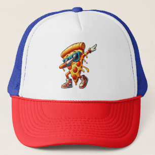 Gorra De Camionero Camiseta gráfica divertida de porción de pizza Dab