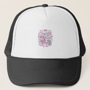Gorra De Camionero Camiseta gráfica pastel linda de unicornio lazo Co