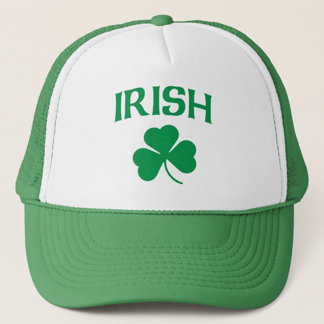 Gorra De Camionero Camiseta irlandesa del trébol (Anverso)
