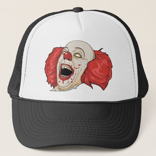 Gorra De Camionero Camiseta malvada del payaso (Anverso)