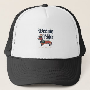 Gorra De Camionero Camiseta patriótica de Dachshund Weenie the People