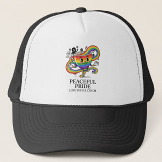 Gorra De Camionero Camiseta Retro Pacífica Orgullo Taza de Café Arcoí