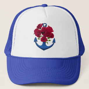 Gorra De Camionero Camiseta ROSA y ANCHOR