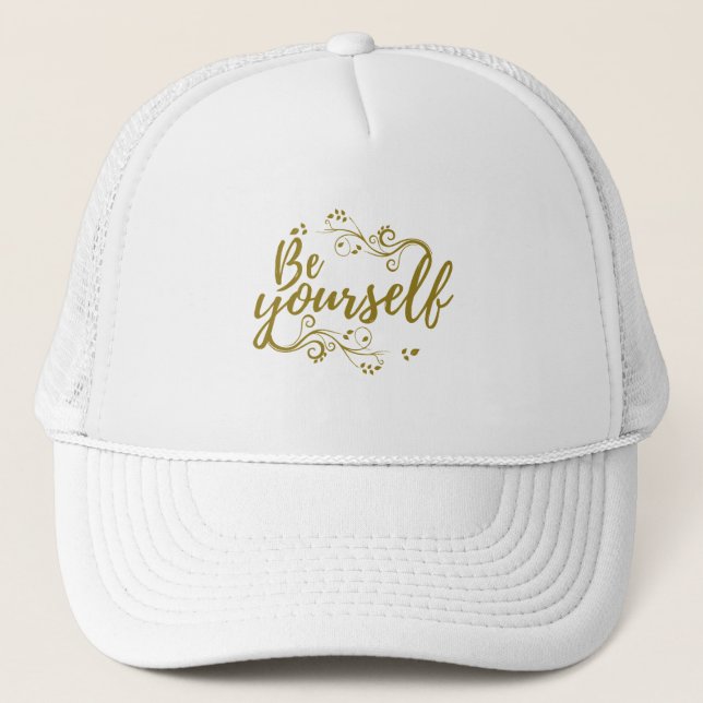 Gorra De Camionero Camiseta Sé Tú Mismo (Anverso)