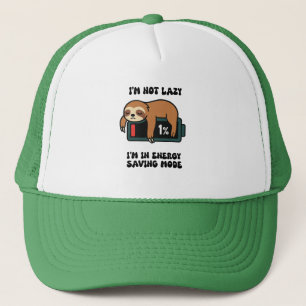 Gorra De Camionero Camiseta Sleepy Sloth Energy Mode – Humor Perezoso