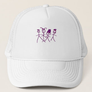 Gorra De Camionero Camiseta Traços de Família - Ilustração Infantil