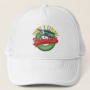 Gorra De Camionero Camiseta Viaja Explora Uganda Fabuloso