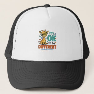 Gorra De Camionero Camiseta Vintage de Jirafa Diferente Conciencia de