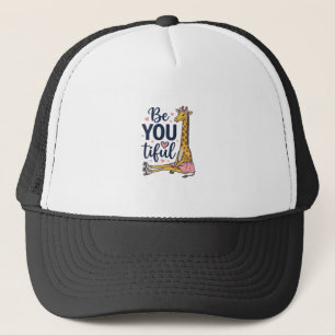 Gorra De Camionero Camiseta Vintage De Patineta De Jirafa Hermosa