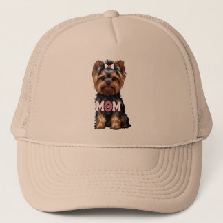 Gorra De Camionero Camiseta Yorkie Mamá