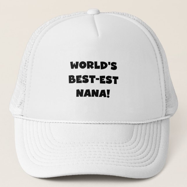 Gorra De Camionero Camisetas blancos y negros del Mejor-est Nana del (Anverso)