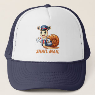 Gorra De Camionero camisetas de correo de caracol divertido   Snail L