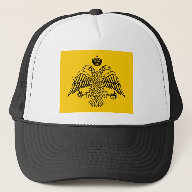 Gorra De Camionero Camisetas de la bandera del imperio bizantino (Anverso)