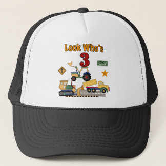 Gorra De Camionero Camisetas del cumpleaños de los vehículos de la