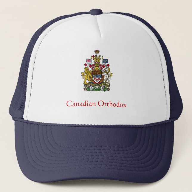 Gorra De Camionero Camisetas ortodoxas canadienses y más… (Anverso)
