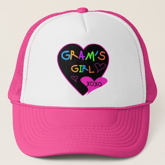 Gorra De Camionero Camisetas, tazas, botones, Fundas Chicas de Gram (Anverso)