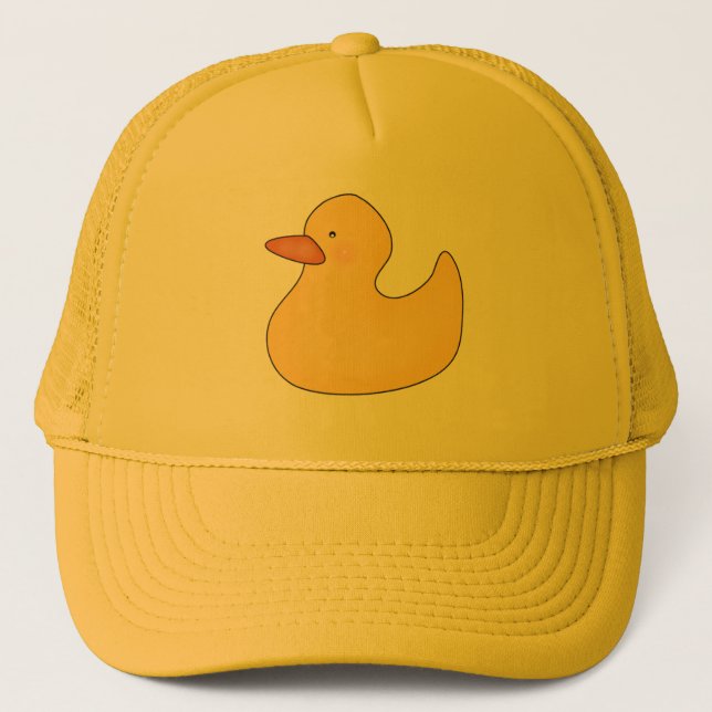 Gorra De Camionero Camisetas y regalos amarillos de Duckie (Anverso)