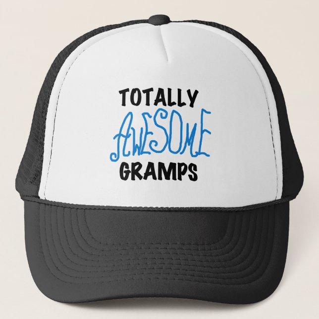 Gorra De Camionero Camisetas y regalos Blue Totalmente Awesome Gramps (Anverso)