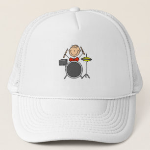 Gorra De Camionero Camisetas y regalos de baterista masculino con fig